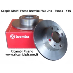 Coppia Dischi Freno BREMBO Fiat Uno Panda Y10 127 128 