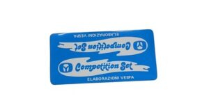 Adesivo Sticker Vintage Piaggio Vespa Elaborazione Olympia 12cm x 6cm