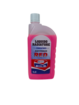 Liquido Radiatore Antigelo Concentrato Rosso QLT Antifreeze Red 1 Litro