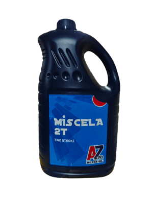 Olio miscela 2T minerale AZ Blu SAE 30 in tanica da 4 litri, per motoseghe, decespugliatori e motori a due tempi