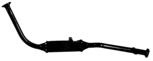 Marmitta silenziatore anteriore Imasaf SU.15.03 per Suzuki Samurai Fuoristrada chiuso, SJ413 - Santana Samurai