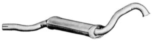 marmitta silenziatore centrale audi 80 b2 3 volumi 90 b2 coupe b2 811253409c