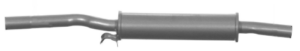 Marmitta silenziatore centrale Imasaf 72.13.06 per VW Polo II, Polo Furgone/hatchback