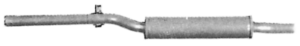 Marmitta silenziatore centrale Imasaf 72.21.06 per VW Caddy I, Golf I, Scirocco, Golf I Cabriolet, Jetta I