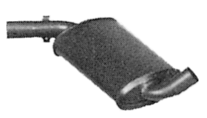 Marmitta silenziatore centrale Imasaf 72.32.06 per VW Jetta II, Golf II