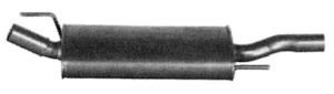 Marmitta silenziatore posteriore Imasaf 71.37.07 per VW Golf IV Cabriolet, Golf Iii