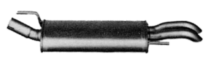 Marmitta silenziatore posteriore Imasaf 71.44.07 per VW Golf IV Cabriolet, Golf Iii