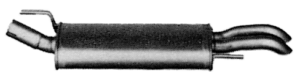 Marmitta silenziatore posteriore Imasaf 71.45.07 per VW Golf IV Cabriolet, Golf Iii
