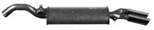 Marmitta silenziatore posteriore Imasaf 72.32.97 per VW Golf II